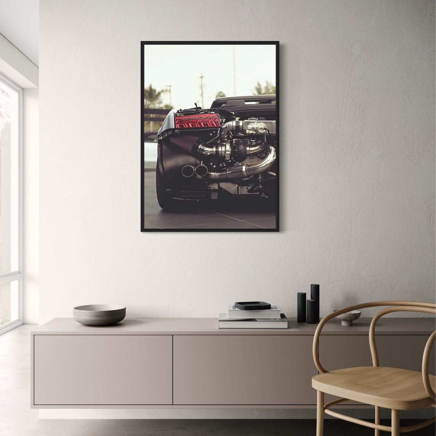 Retro Car Art | Exposed Engine | Urban Speed