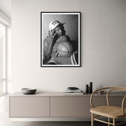 Michael Jordan | Iconic 3 Fingers | Basketball Legend