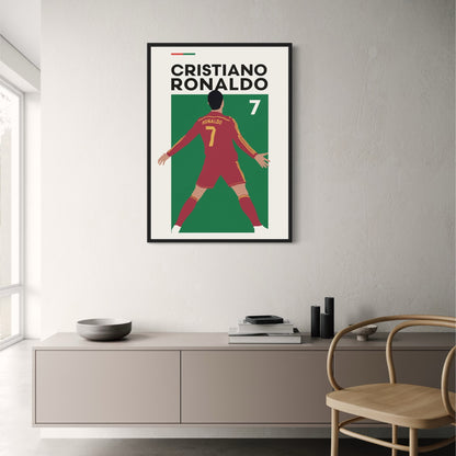 Christiano Ronaldo Poster | Football Icon Wall Art | Sport Lovers Decor | Celebrity Athlete Print