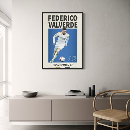 Federico Valverde | Soccer Star Poster | Famous Football Players Art Print