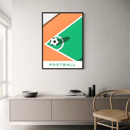 The Geometry of Victory | Soccer Art Series