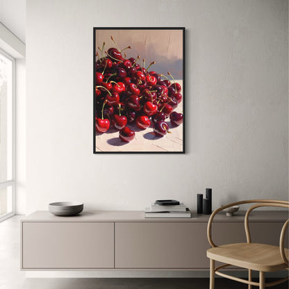 Vibrant Cherries | Bright Red Berries Art