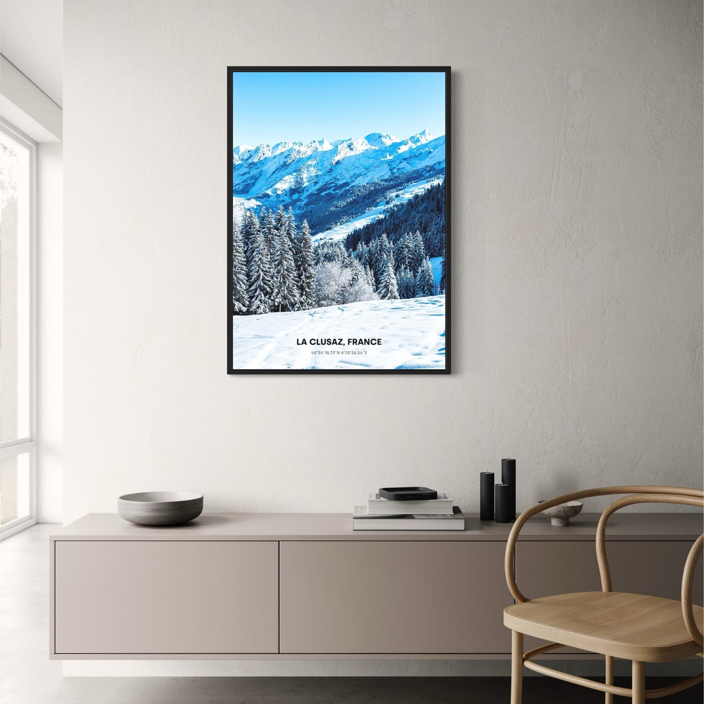Sunlit Snowy Peaks | La Clusaz | Winter Wonderland