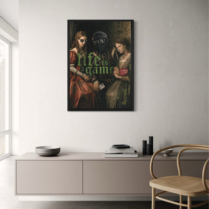 Life Is A Game | Motivational Quote Poster | Wall Art Decor | Inspirational Home & Office Decoration | Premium Quality Print