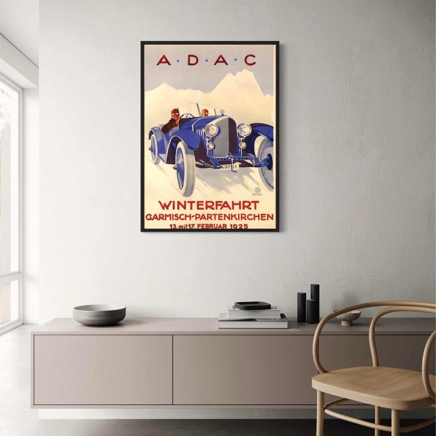 Legendary Motorsports Poster | A.D.A.C. Winterfahrt | Vintage Racing Art | Home Decor | Wall Art for Enthusiasts | Motorsport Memorabilia | Inspirational Racing Poster | High-Quality Print