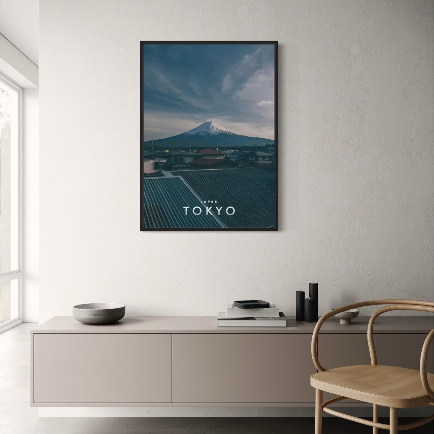 Mount Fuji View | Tokyo | Scenic Landscapes Near Tokyo | Natural and Urban Harmony | Japanese Architecture Posters