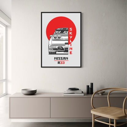 Nissan Skyline R33 | Japanese Car Art
