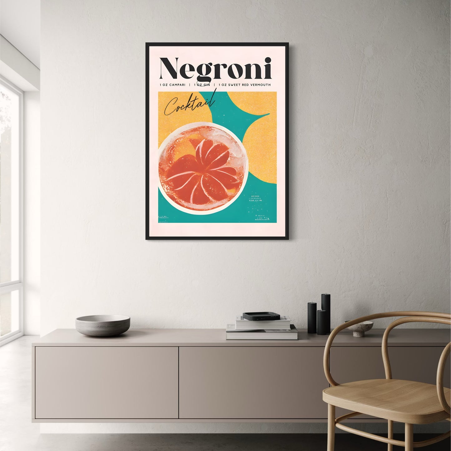 Cocktail Party - Negroni Cocktail Poster