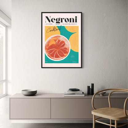 Cocktail Party - Negroni Cocktail Poster