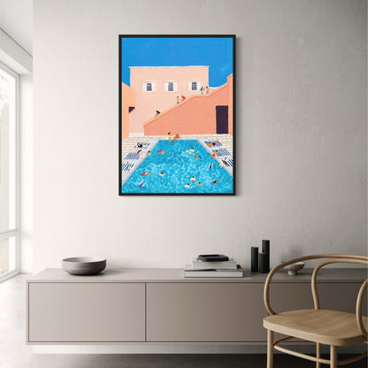 Afternoon at the Pool | Modern Pastel