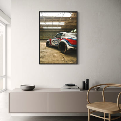 80s Retro Racing Car | Martini Club Design | Vintage Motorsport Art