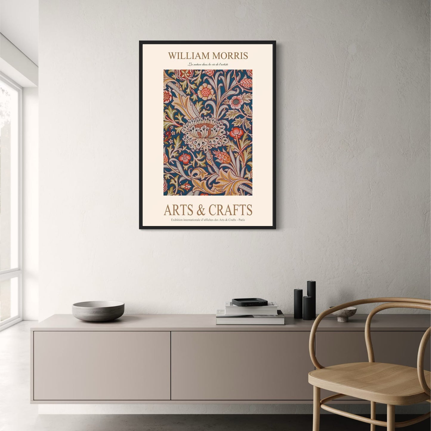 William Morris | Garden Flower Botanic Design Poster | Classic Home Decor Artwork | Floral Art Print