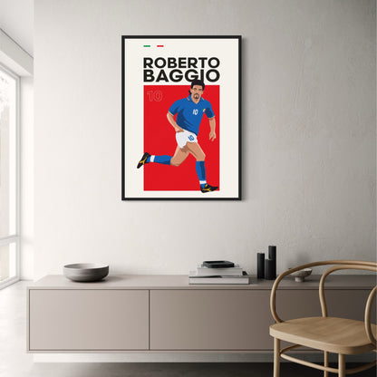 Roberto Baggio | Football Icon Art
