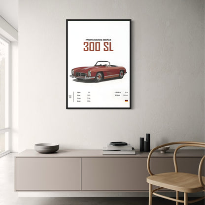 Mercedes 300 SL | Classic Car Art