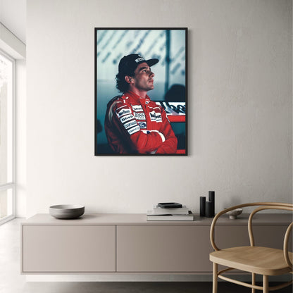 Ayrton Senna F1 Racing Driver Art