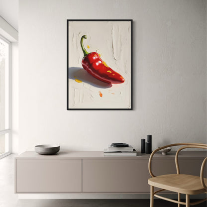 Colorful Pepper Illustration | Modern Kitchen Decor