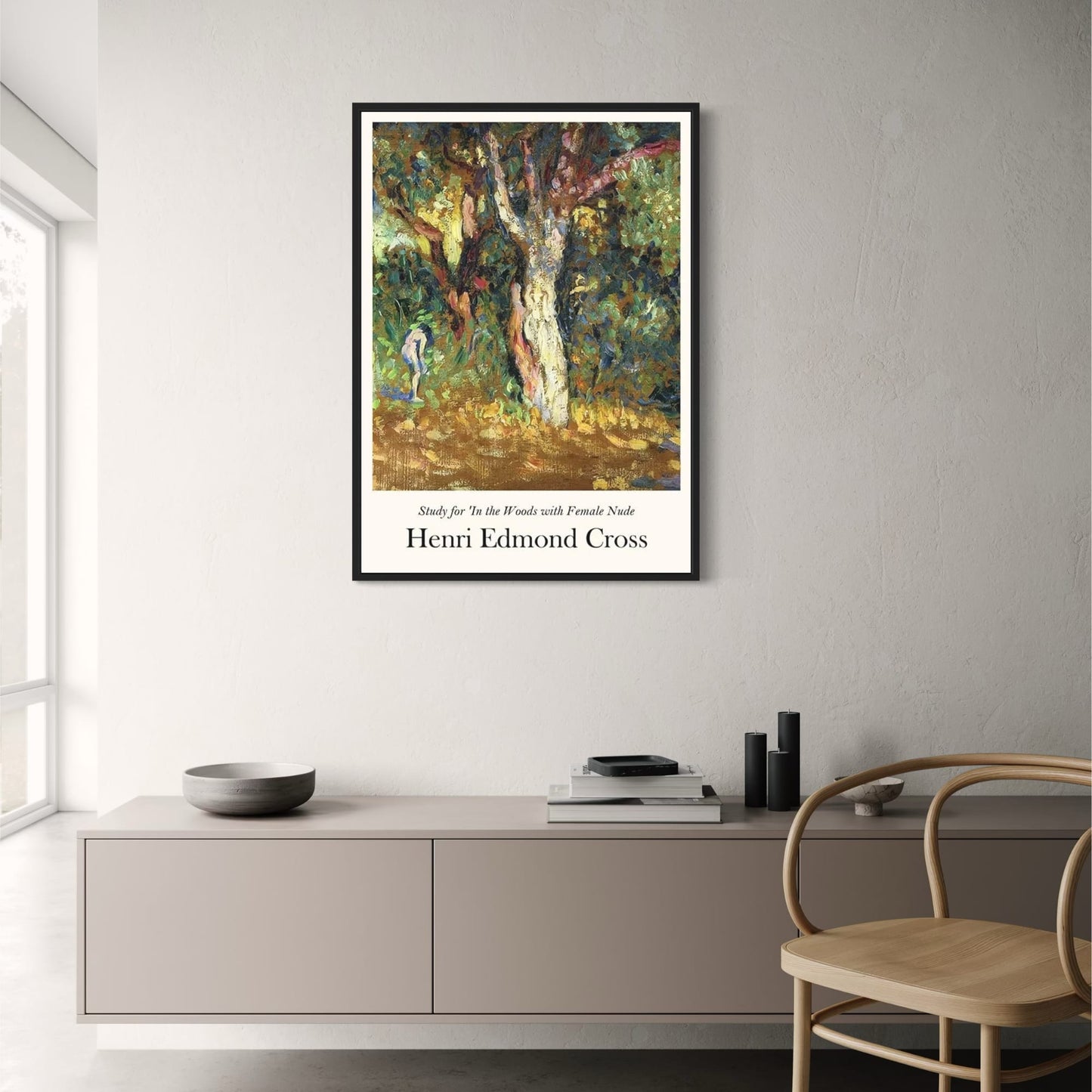 Henri Edmond Cross | In The Woods Artwork Poster | Fine Art Print | Nature Scene | Wall Decor | Home Decoration Art