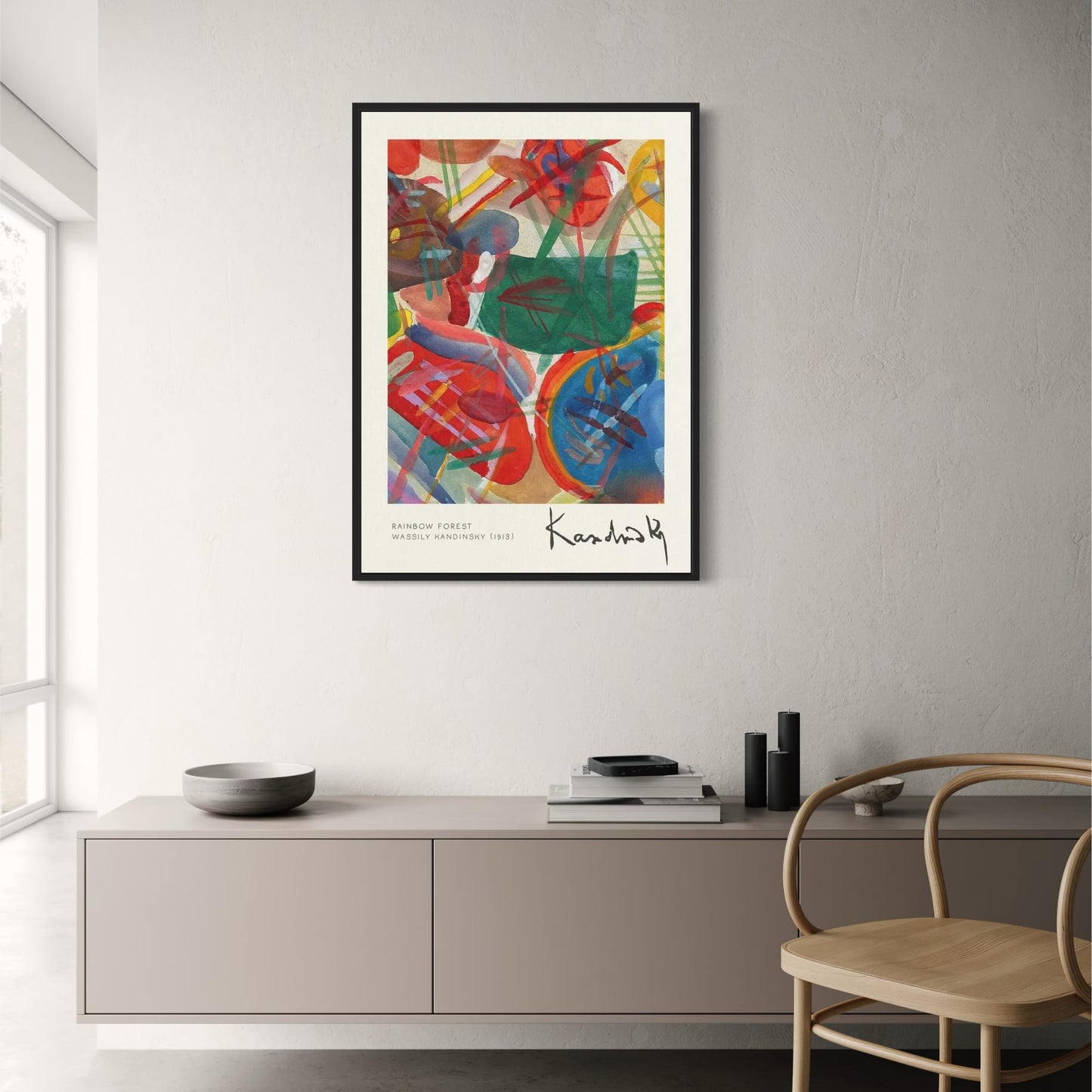 Kandinsky Rainbow Forest | Abstract 1913 | Colorful Expressionist