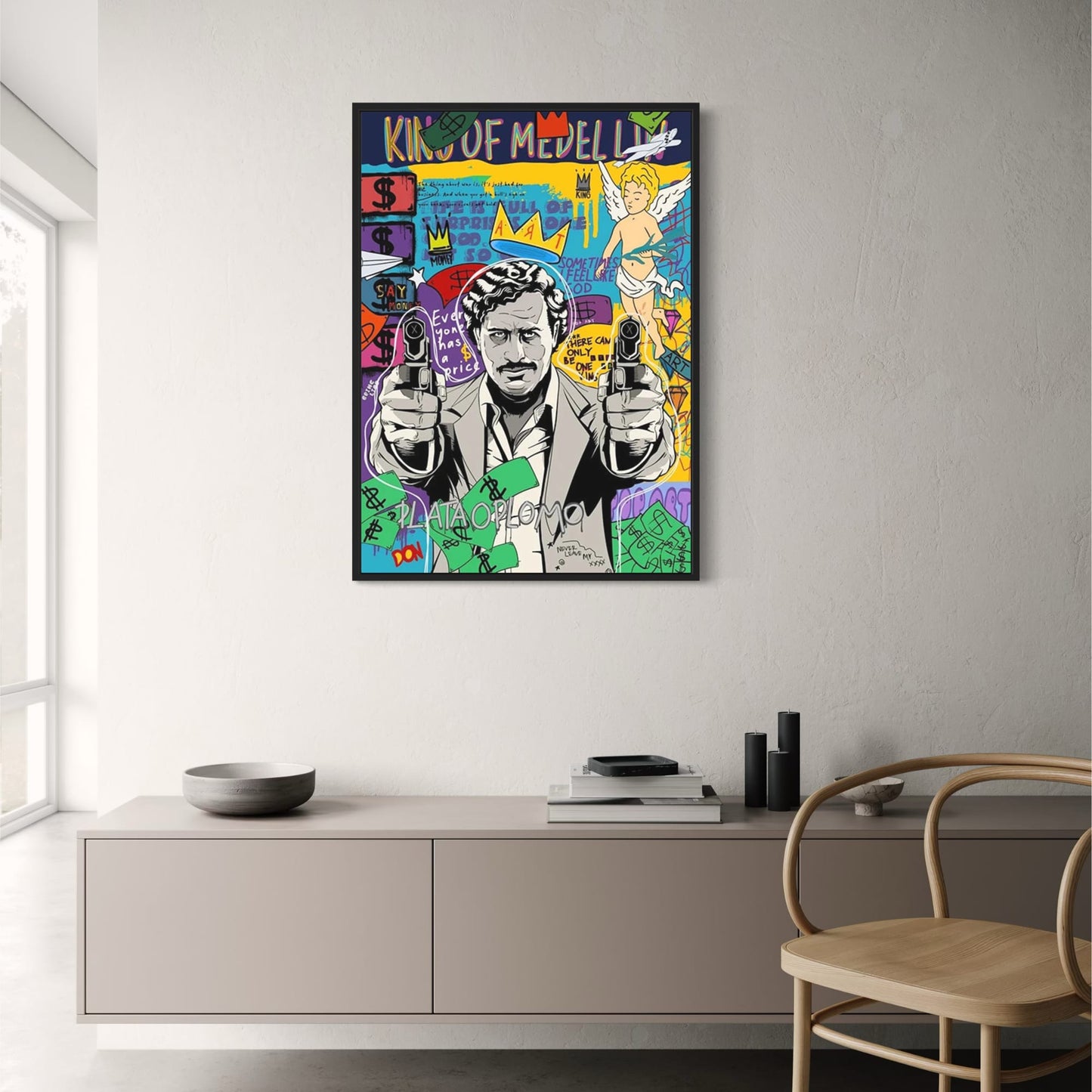 Scarface Graffiti Pop Art | Mona Lisa Abstract