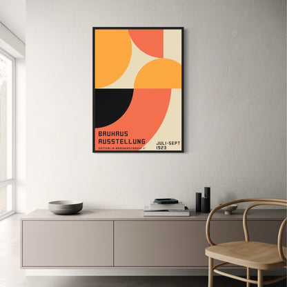 Bauhaus Cerulean Rhythm | Blue Abstract Design