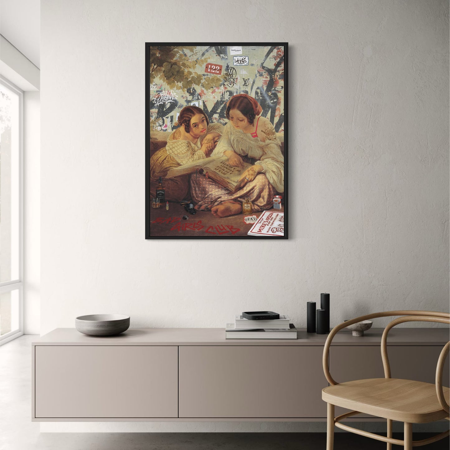 Bad Girls Club | Artistic Wall Poster | Home Decor | Contemporary Artwork | Eye-Catching Design | Vibrant Colors