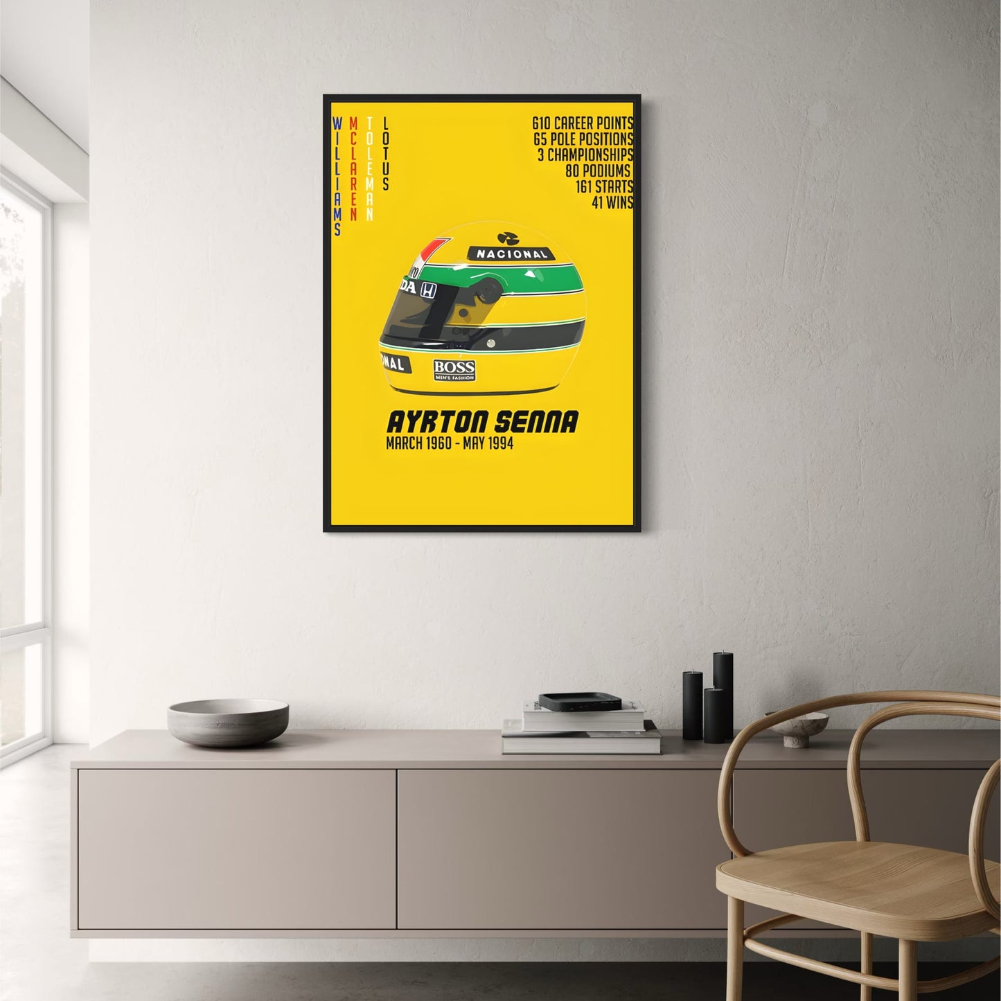 Ayrton Senna | Iconic F1 Racing Art