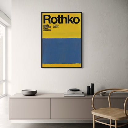 Mark Rothko | Blue on Yellow Abstract
