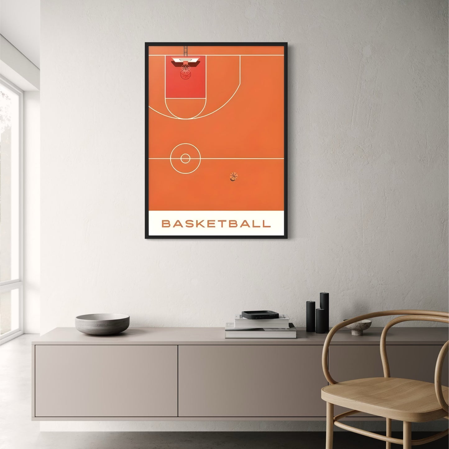 Geometry of Victory | Basketball NBA Art Series