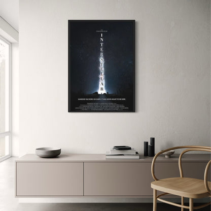 Interstellar Movie Poster | Canvas Painting | Nordic Style Space Sci-Fi | Wall Art | Home Decor