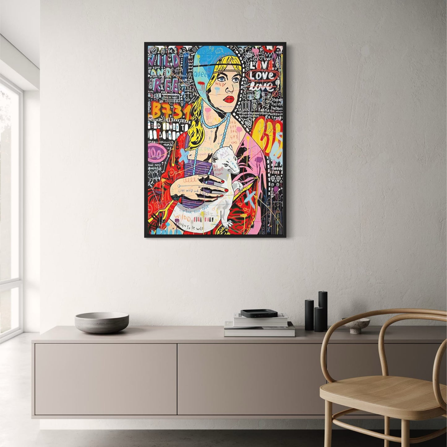 Abstract Graffiti | Queen of England Portrait