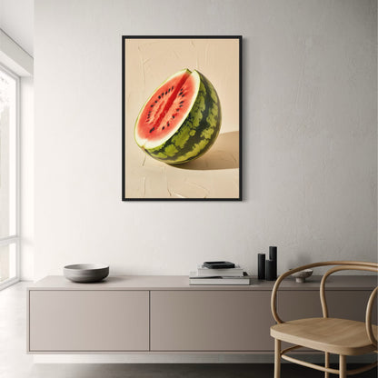 Watermelon Poster | Colorful Fruit Art Print | Home Decor | Kitchen Wall Art | Fresh & Juicy Design | Fruit-Themed Visual Artwork