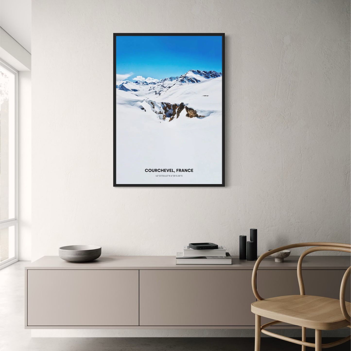 Courchevel Snowy Mountains | Winter Landscape