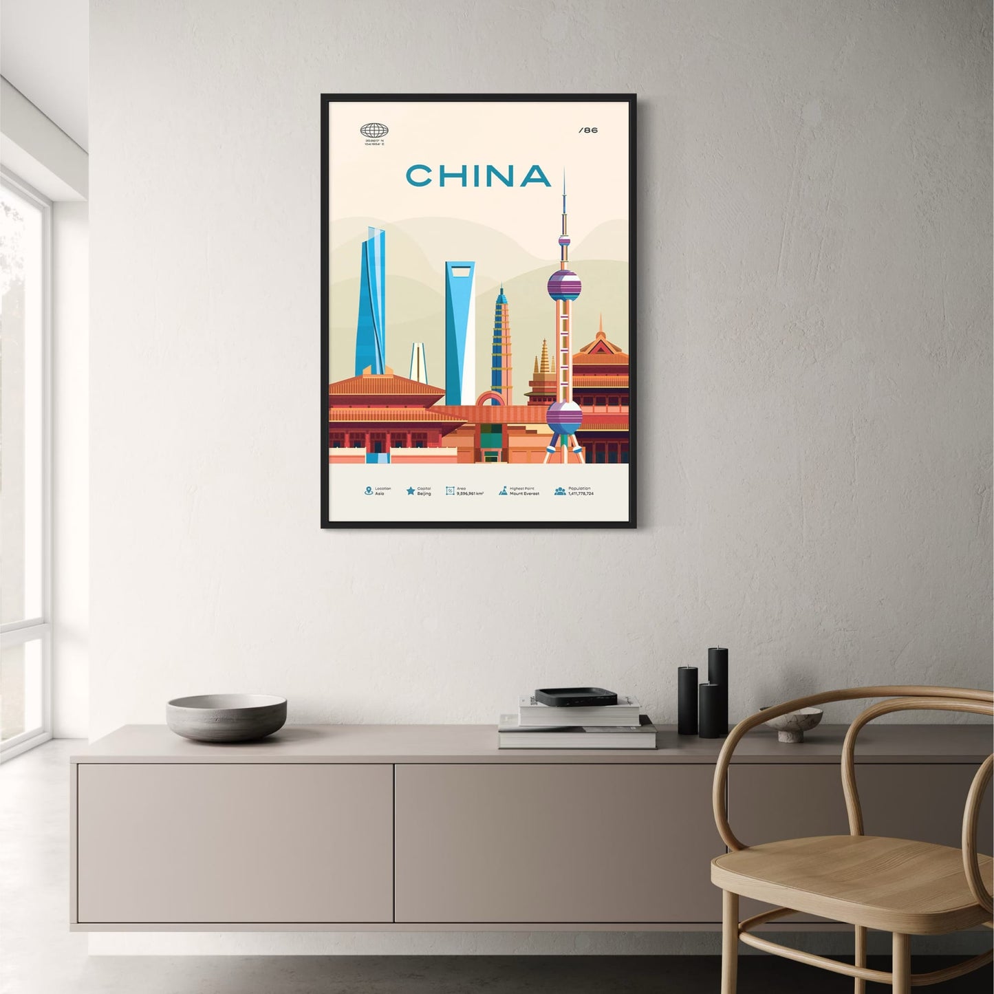 Beijing Skyline | Modern Urban Art