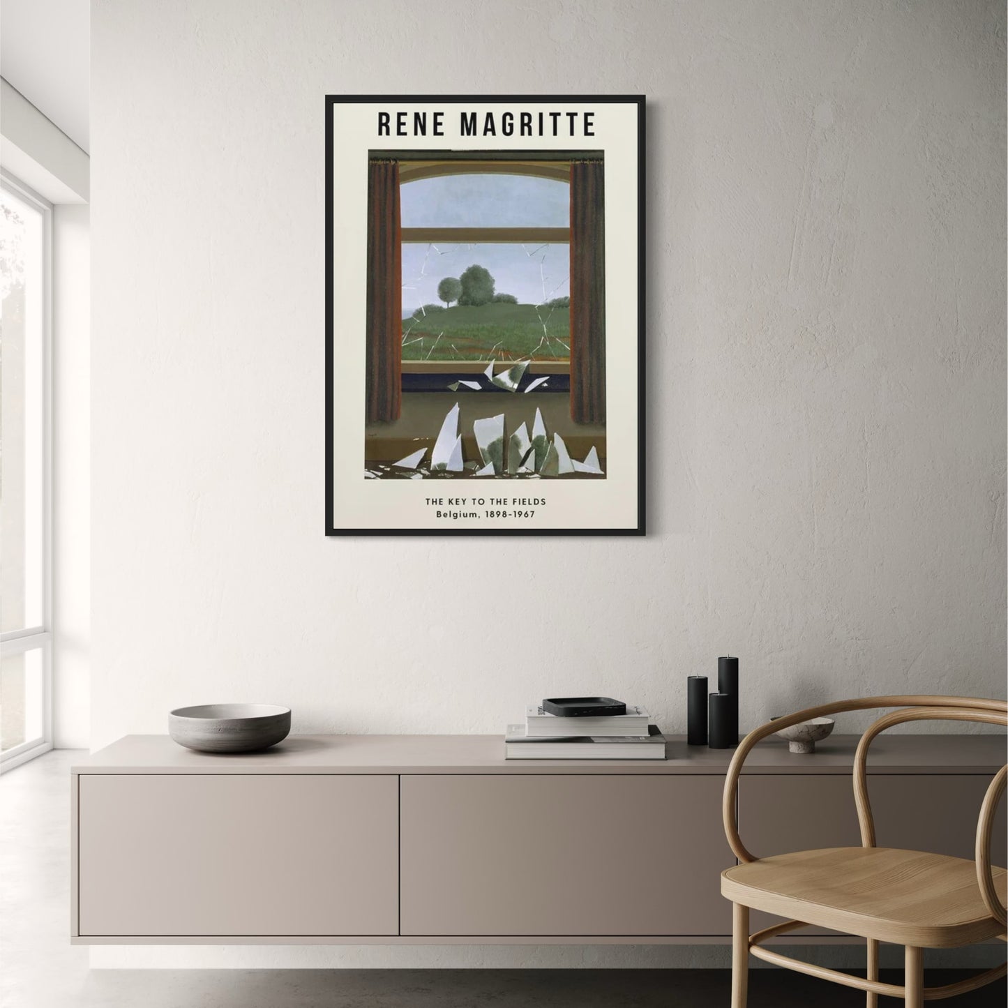 Rene Magritte The Key to the Fields | Surrealism Art