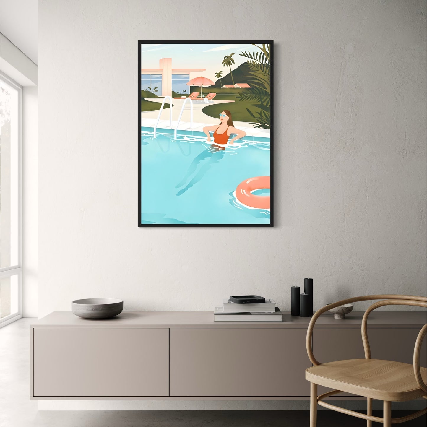 Serene Poolside Scene | Relax by the Pool