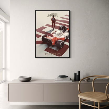Ayrton Senna Racing Legend | Home Decor Artwork