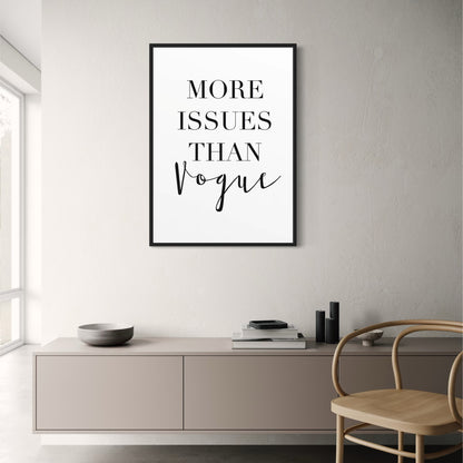 More Issues Than Vogue | Minimalist Modern Art