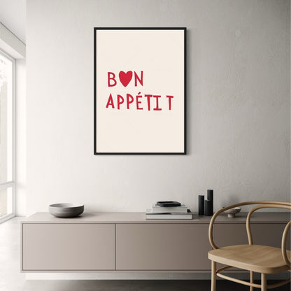 Minimalist Bon Appetit Poster