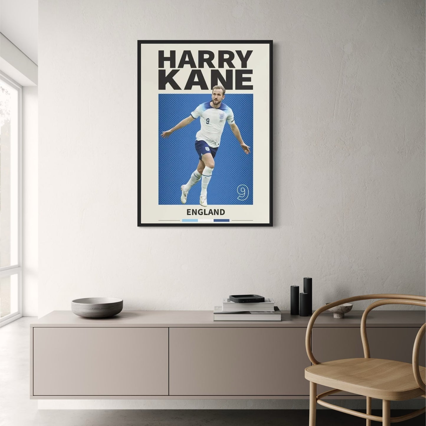 Harry Kane | Famous Football Players Poster | England Soccer Star | Sports Wall Art Decor