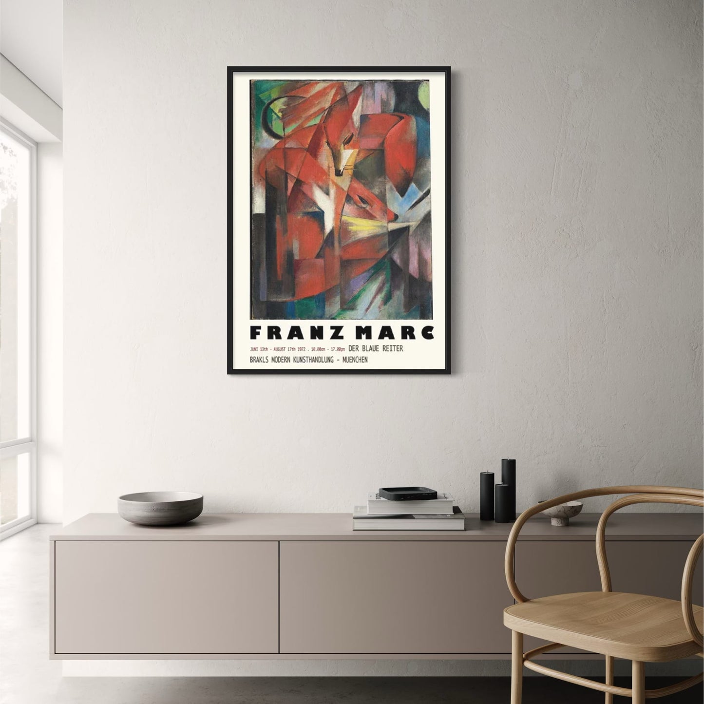 Franz Marc | The Foxes | Vibrant Wildlife Art