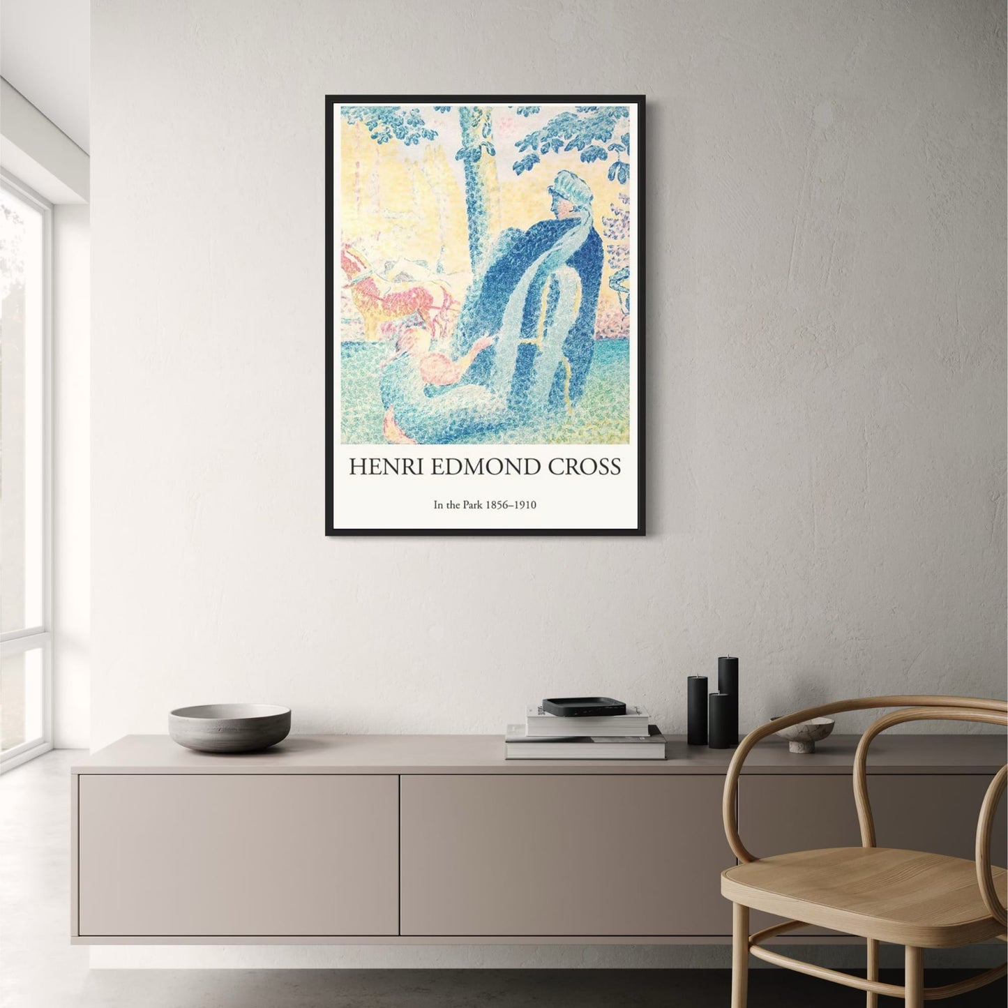 Henri Edmond Cross | In The Park | Art Poster | Impressionist Landscape Decor | Fine Art Print | Wall Art for Home & Garden