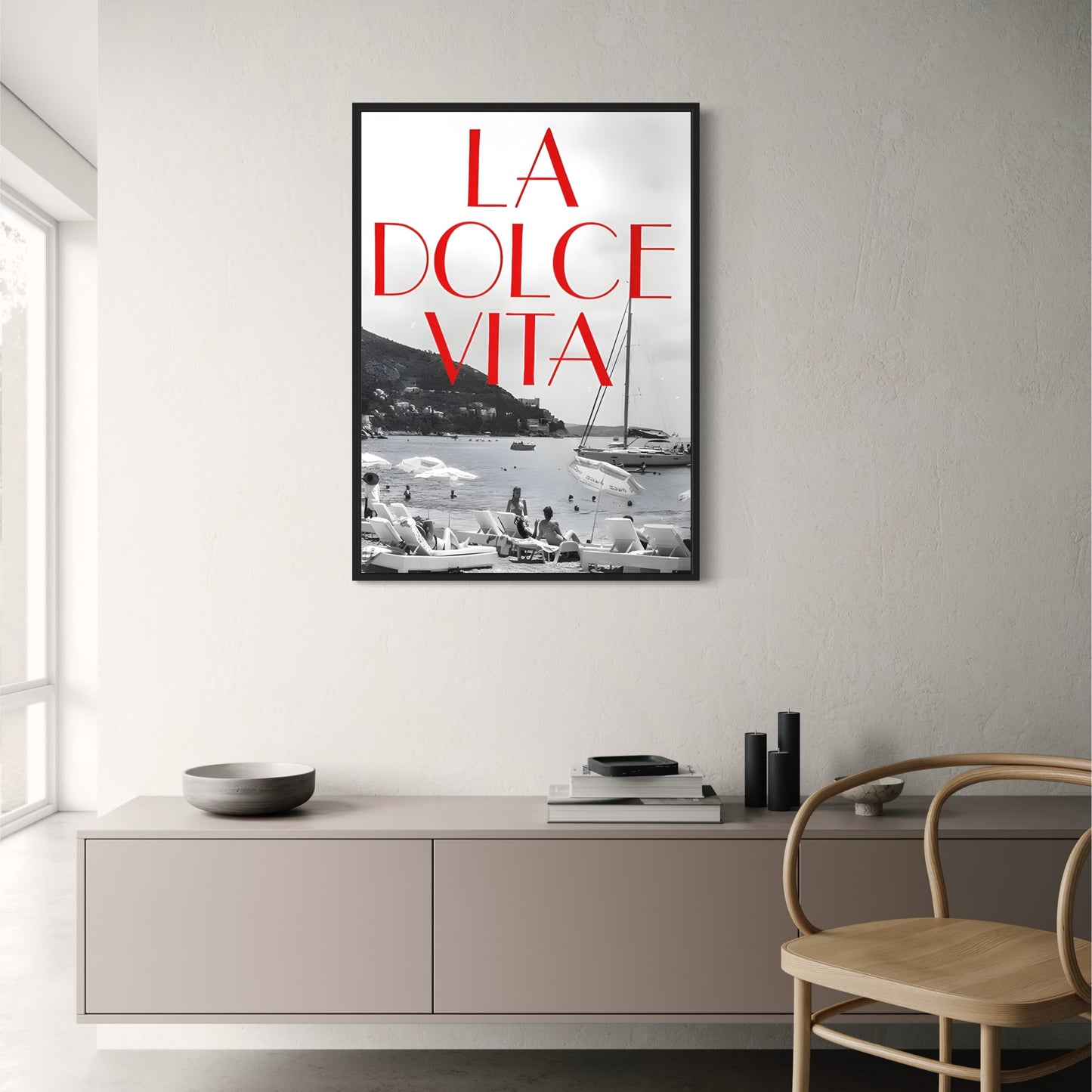 La Dolce Vita | Vintage Black & White Beach