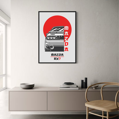 Mazda RX7 | Japanese Sports Car Art