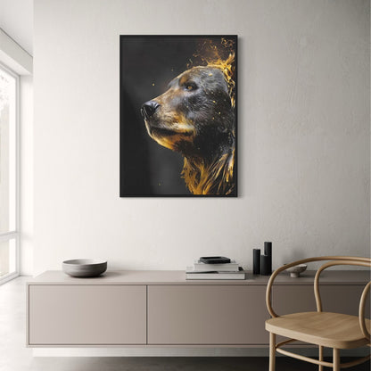 Stock Market Bull Bear Market Abstract Animal Art Poster and Prints Modern Art Canvas Painting For Office Living Room Home Decor