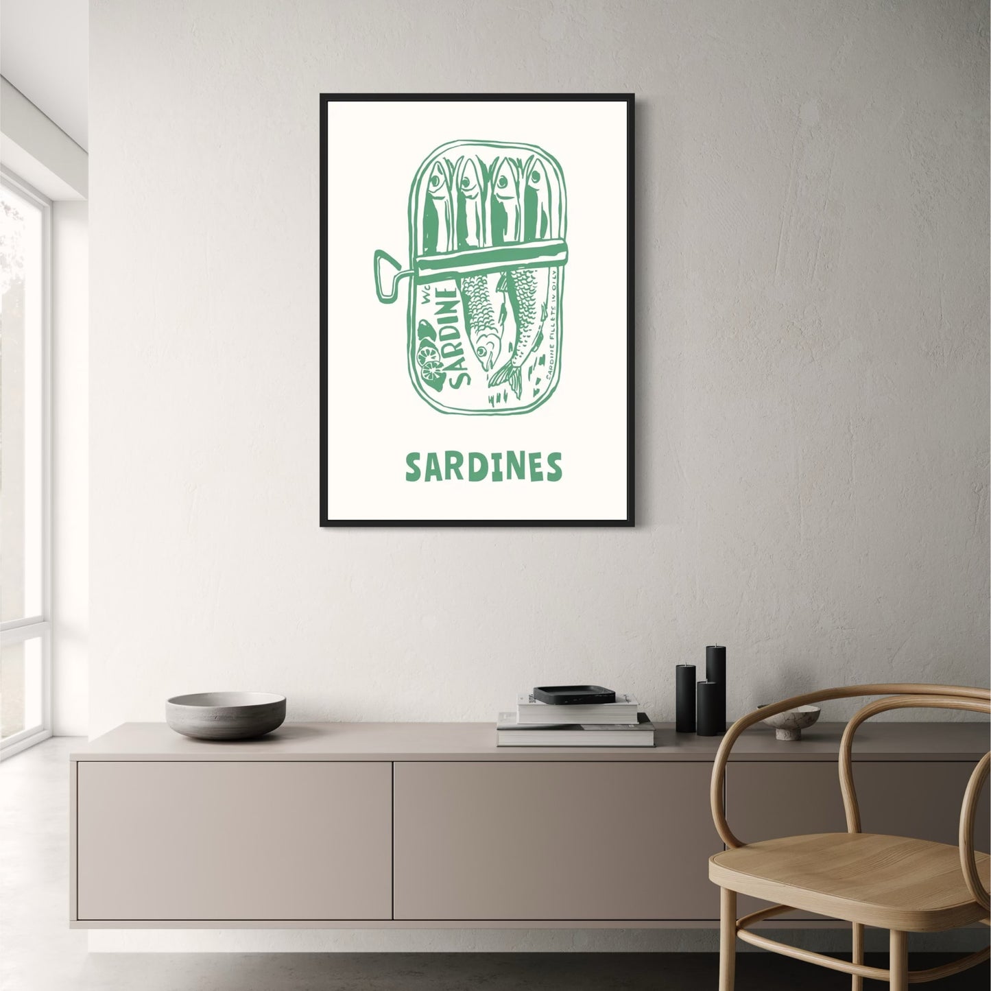 Lemon and Sardines | Fresh Artwork Poster