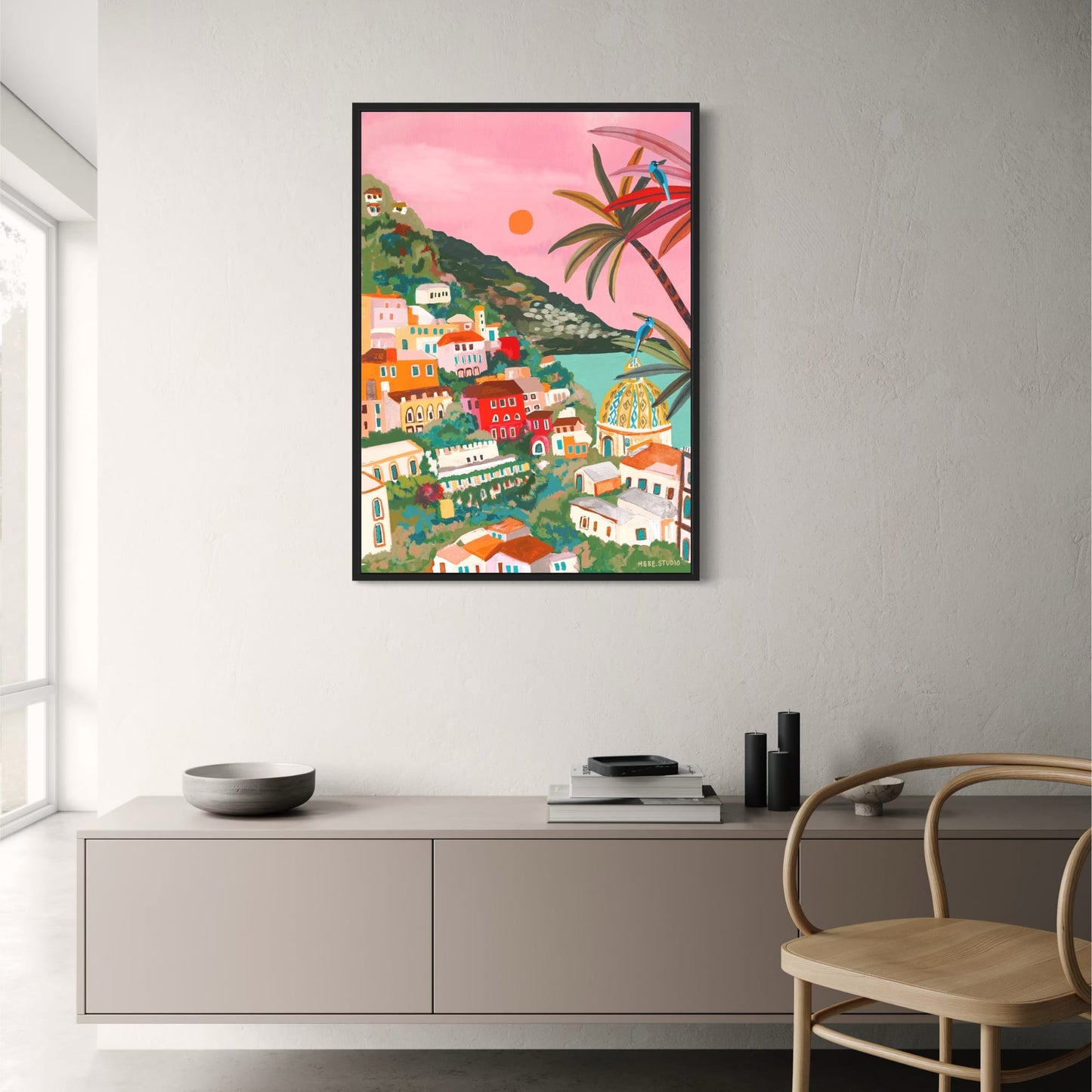 abstract india landscape poster