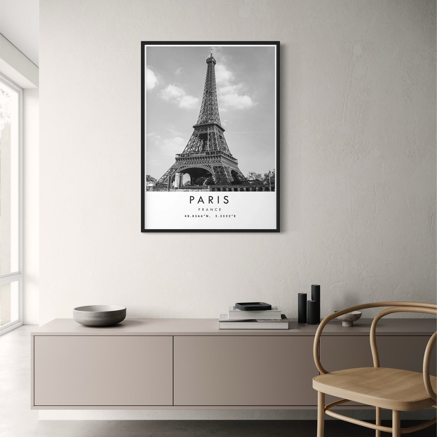 Eiffel Tower Poster | Iconic Paris Landmark | Captures Parisian Charm | France Wall Art Decor