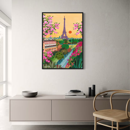 abstract india landscape poster