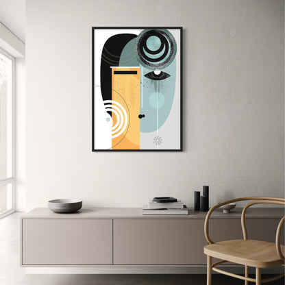 Dual Perspectives | Abstract Art | Home Decor Poster | Vibrant Colors | Wall Art | Modern Design | Visual Artwork