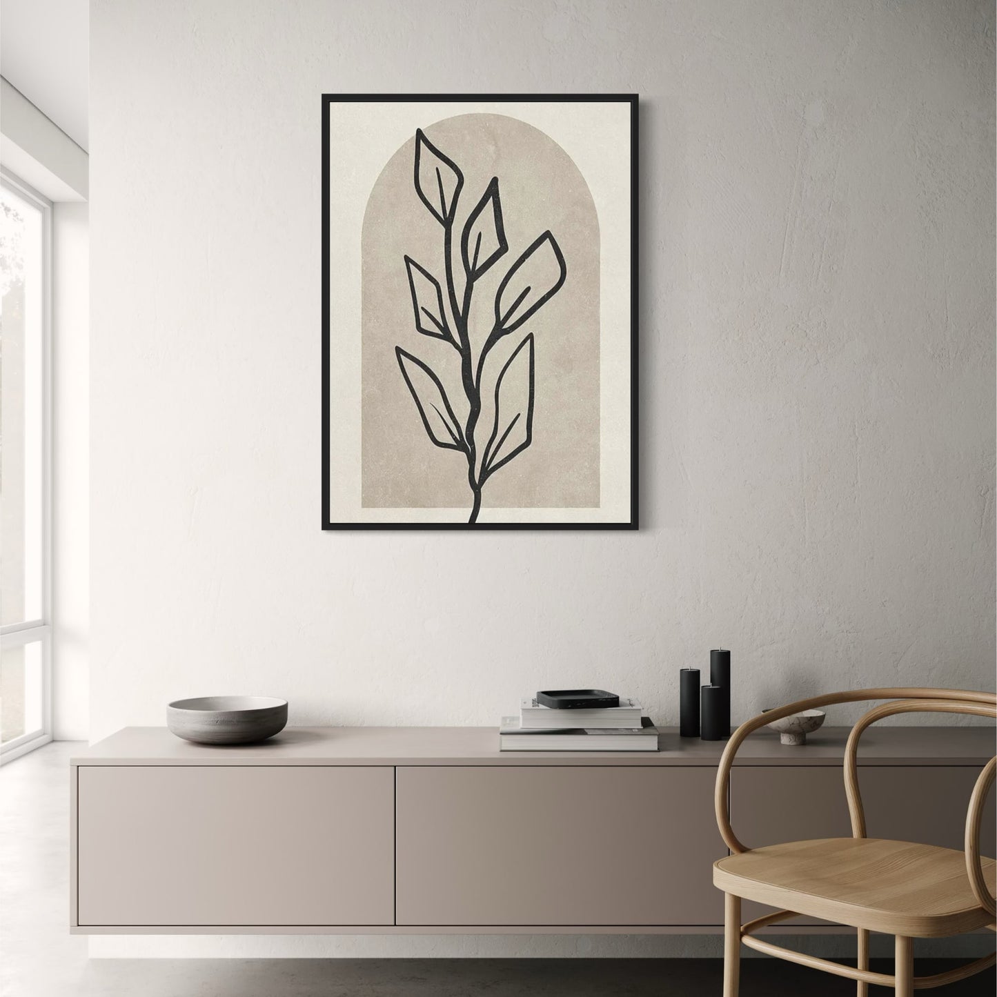 Geometry Inspired Nature Poster | Modern Abstract Art Wall Decor | Home & Garden Decor | Visual Artwork Print